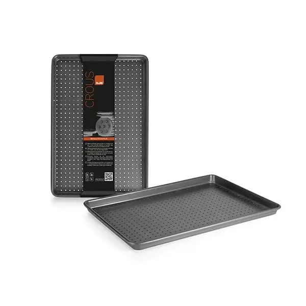 Ibili Perforated Non-Stick Rectangular Baking Tray (39 X 27 Cm) 1