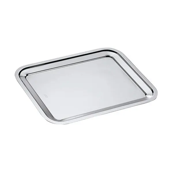 Inoxriv Dribbling Rectangular Stainless Steel Serving Tray (40 Cm) 1