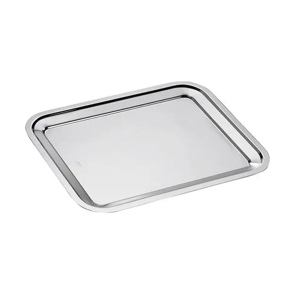 Inoxriv Dribbling Stainless Steel Rectangular Serving Tray – 30 Cm 1