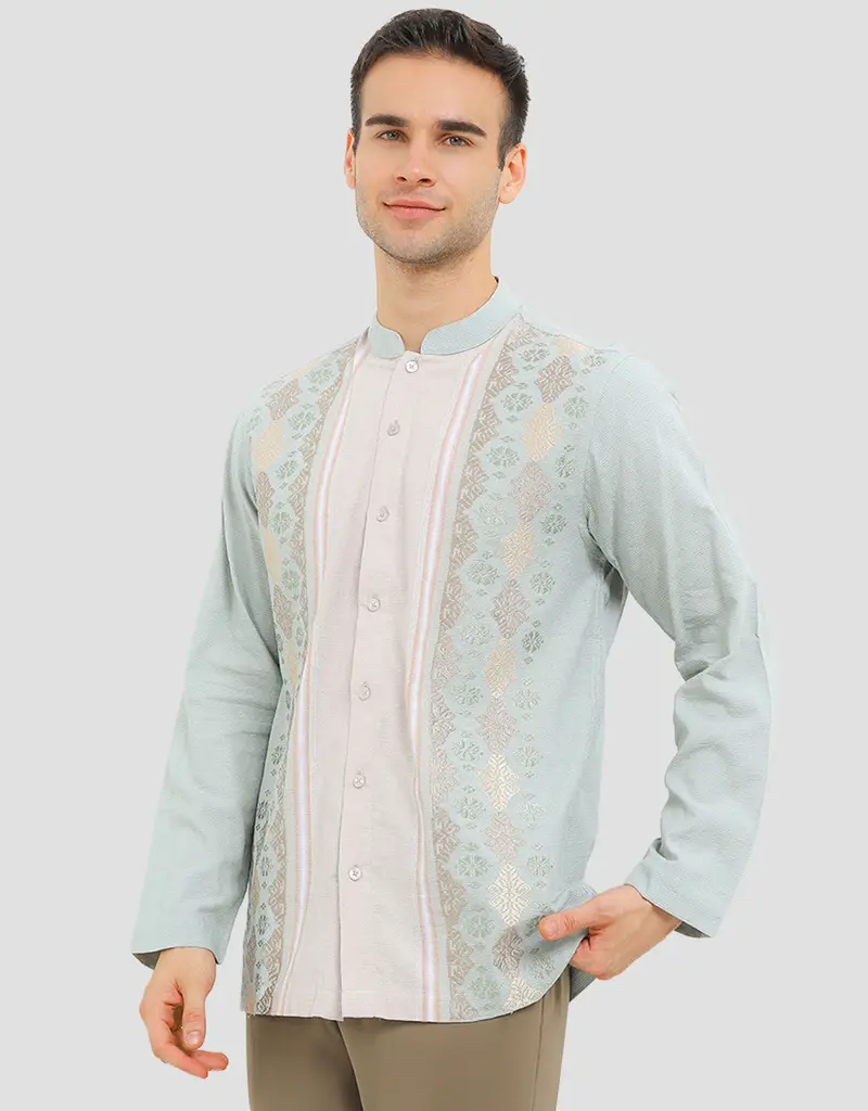 Intresse Green Tease Men'S Long-Sleeve Koko Shirt 1