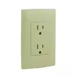Ivory Dual-Outlet Wall Plate – Cien Ci1-Tct2P-Mar 1