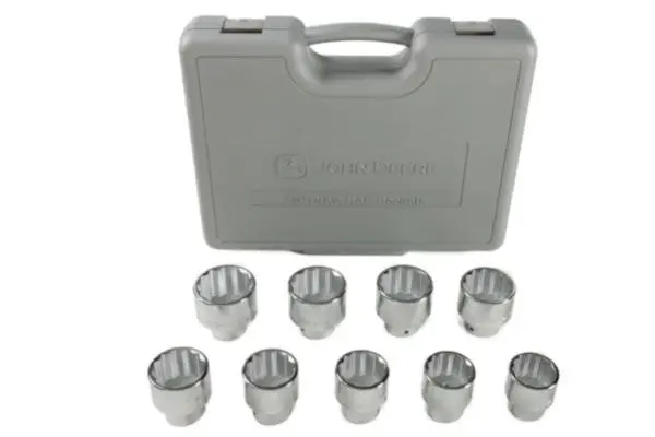 John Deere 9-Piece Sae Socket Set – 3/4-Inch Drive Heavy-Duty Tools 1