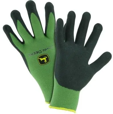 John Deere Green Nitrile-Coated Work Gloves With Enhanced Grip 1