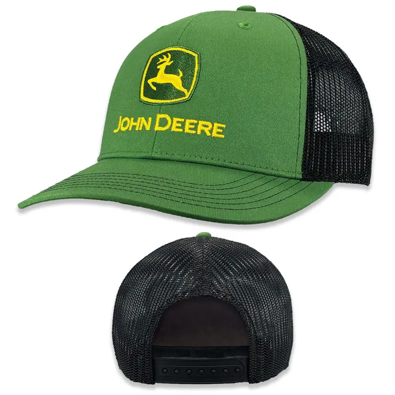 John Deere Men’S Green Embroidered Trademark Hat 1