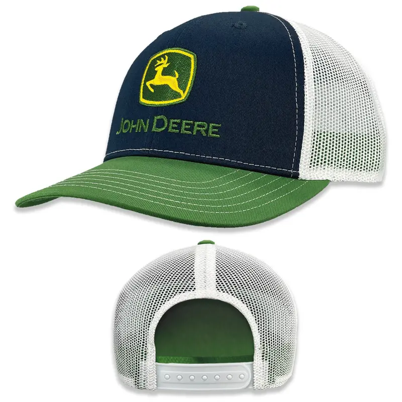 John Deere Men'S Navy Embroidered Performance Cap 1