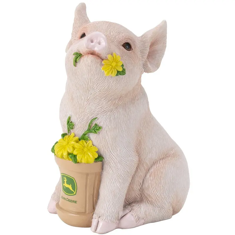 John Deere Piglet-Shaped Ceramic Savings Bank 1