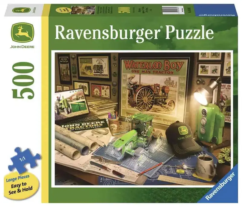 John Deere Work Desk Themed 1000-Piece Puzzle 1