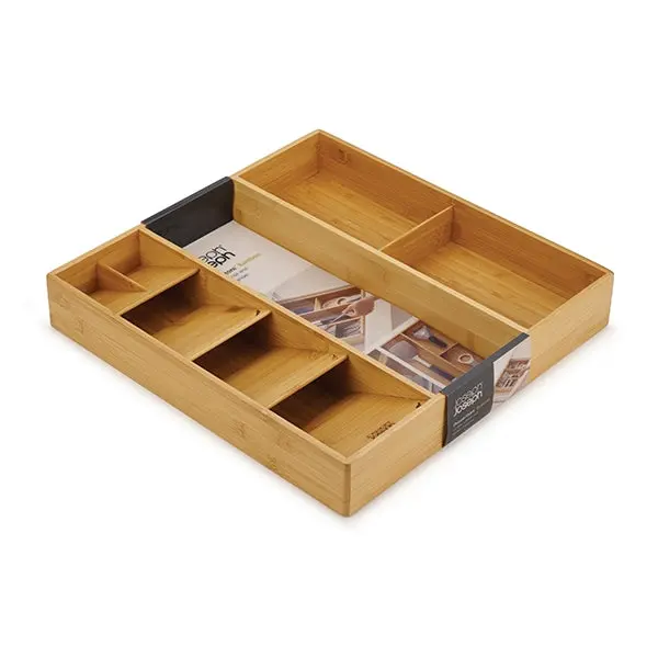 Joseph Joseph Bamboo Cutlery Organizer – Space-Saving Drawer Insert 1