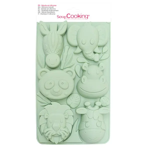 Jungle Animal Silicone Baking Mold By Scrapcooking 1