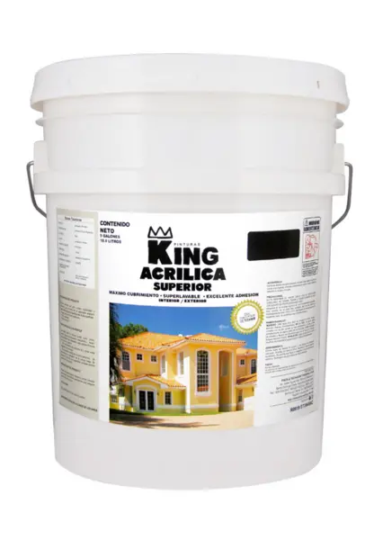 King Acrylic Semi-Gloss Paint – White, 80-Liter Bucket 1