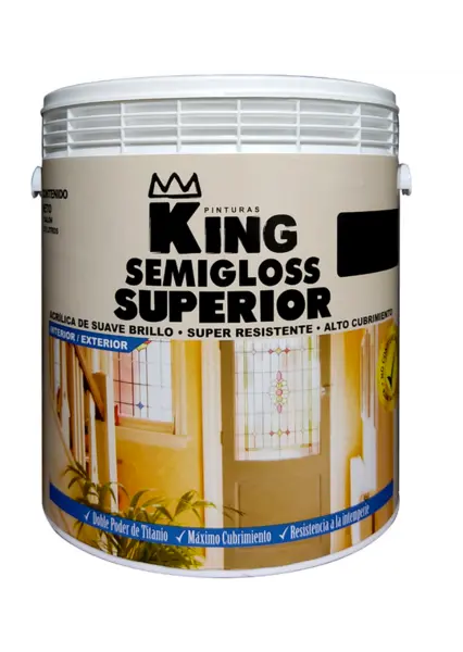 King Semi-Gloss Premium Paint – White, 80-Gallon Drum 1