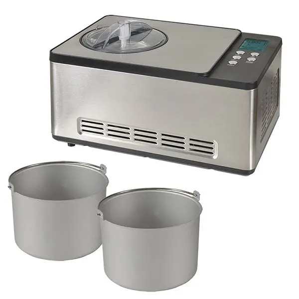 Kitchen Chef Professional Ice-1530 Pro Dual-Tank Ice Cream Maker (2 × 1.65L) 1