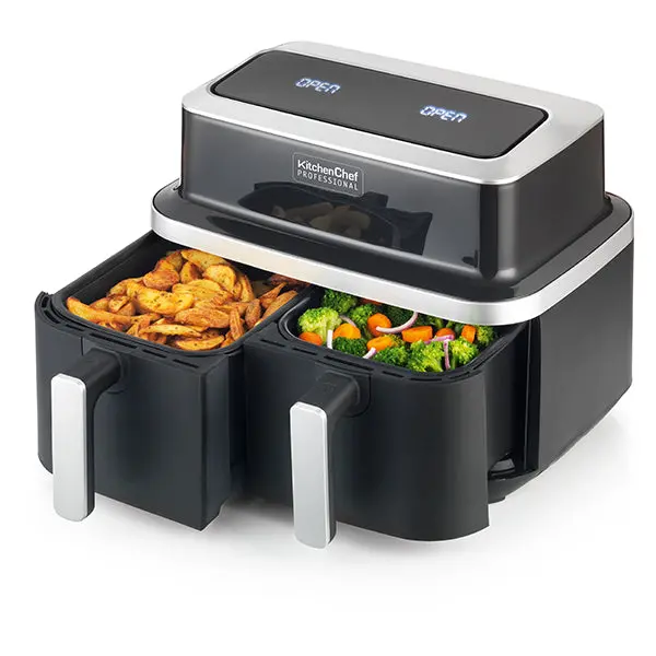 Kitchen Chef Professional Kcp.Fr84-Airduo Dual-Zone Air Fryer (2 × 4.2 L) 1