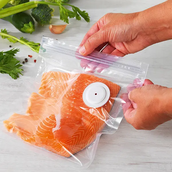 Kitchen Chef Professional Reusable Vacuum Sealer Bags – 20-Pack, 35 L Mini-Vac Format (Kc.Minivac35L) 1