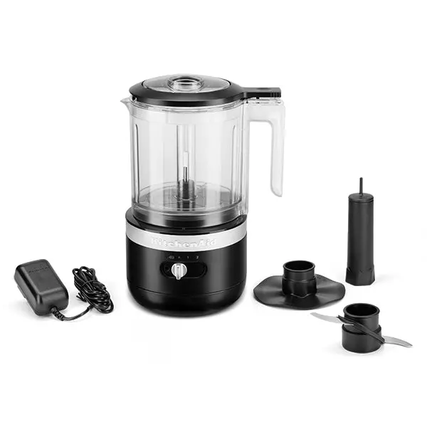 Kitchenaid Cordless Electric Chopper – 2-Speed, 1.18L, Licorice Black (5Kfcb519Ebm) 1