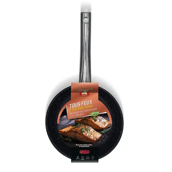 Kitchenpro 28 Cm Ceramic-Coated Stainless Steel Frying Pan 1
