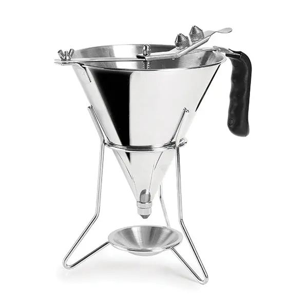 Lacor 2L Stainless Steel Plunger Funnel 1