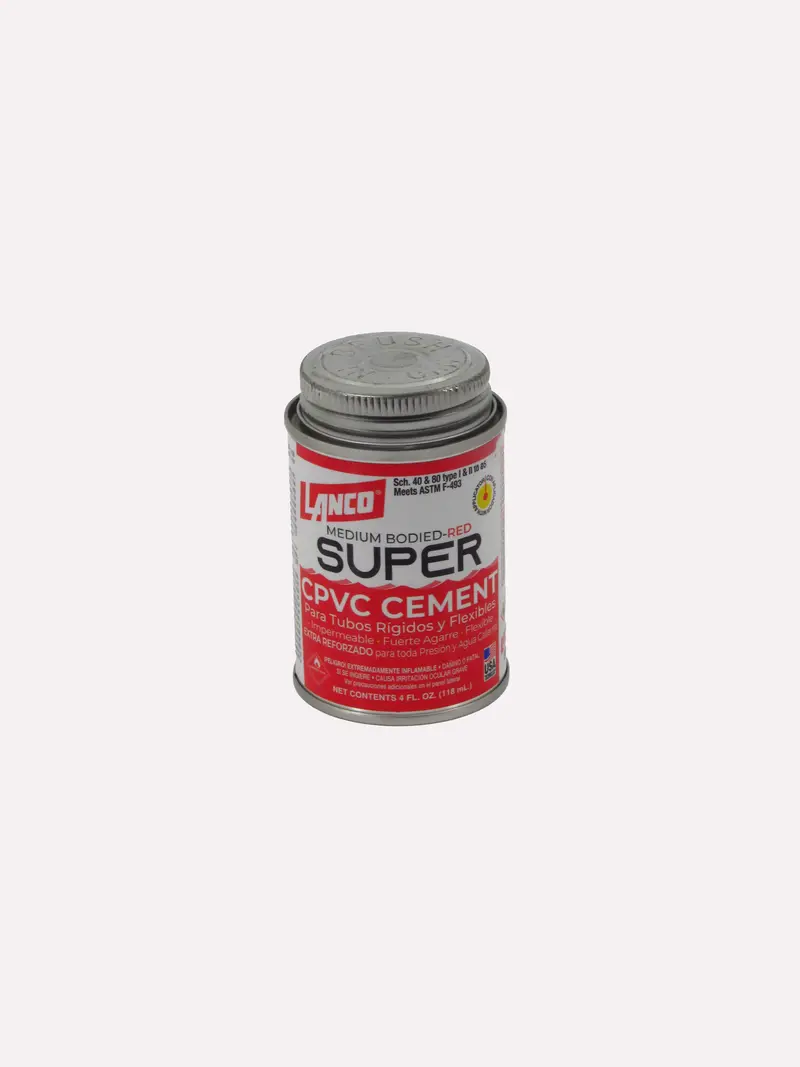 Lanco Cpvc Cement – 4 Oz Heat-Resistant Solvent Adhesive 1