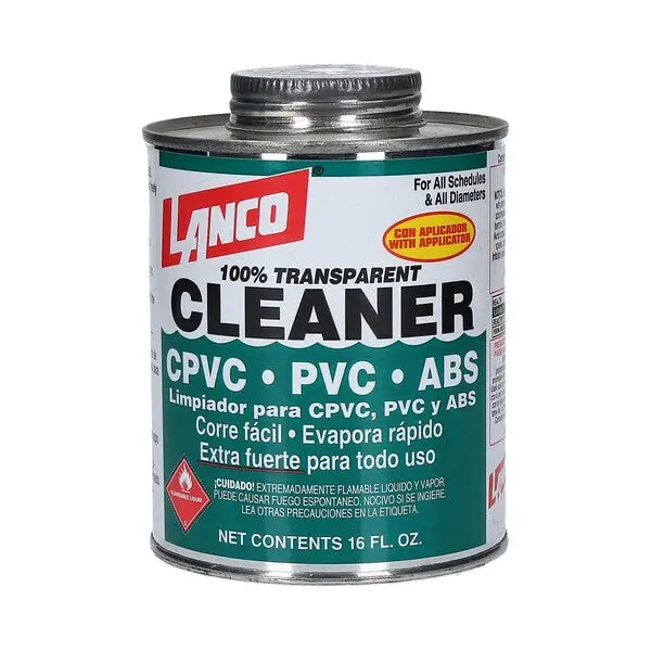 Lanco Sm245-6 Pvc Cleaner – 16 Oz Solvent-Based Pipe Prep Solution 1