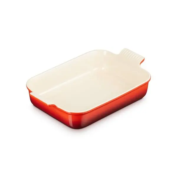 Le Creuset Cerise Enamel Ceramic Rectangular Dish – 32 Cm 1