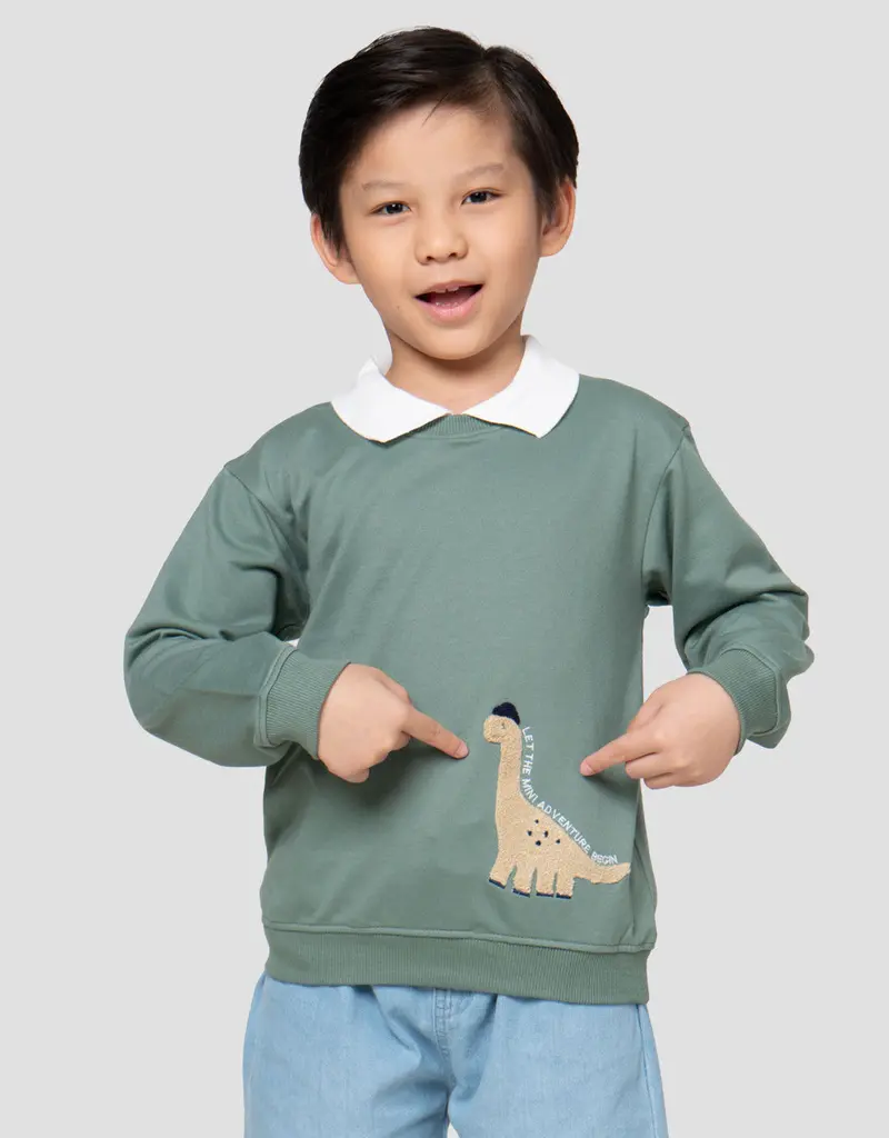 Little M Boys' Los Angeles Collar Sweatshirt 1