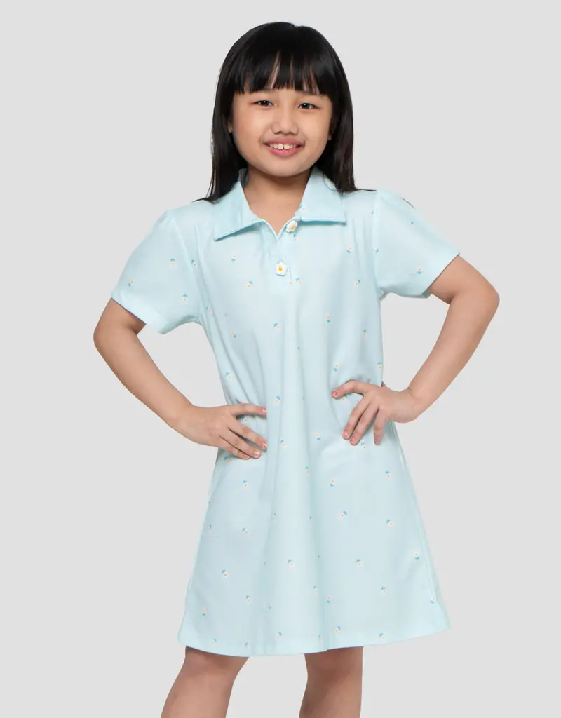 Little M Girls' Heart-Printed Dress 1