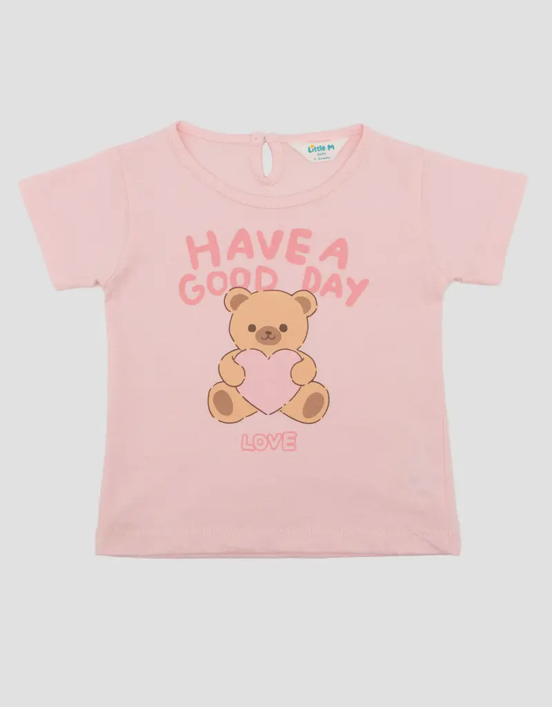 Little M Love Bear Print Onesie For Babies 1