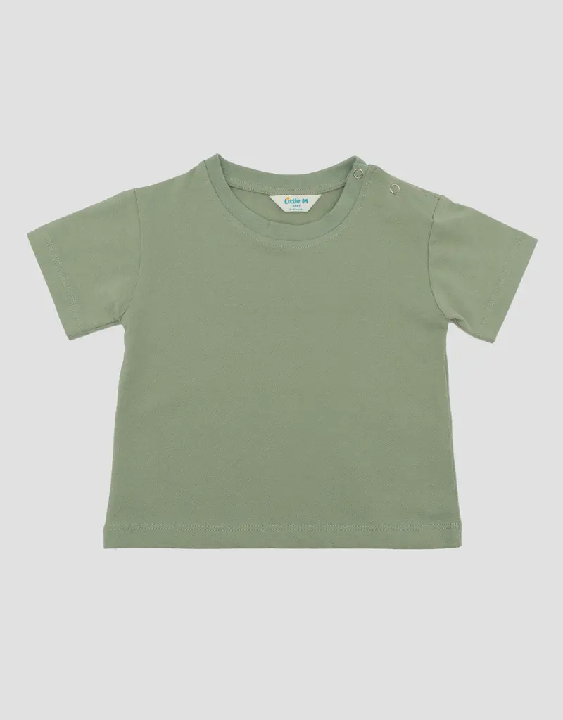 Little M Textured Drop-Shoulder Baby Tee 1