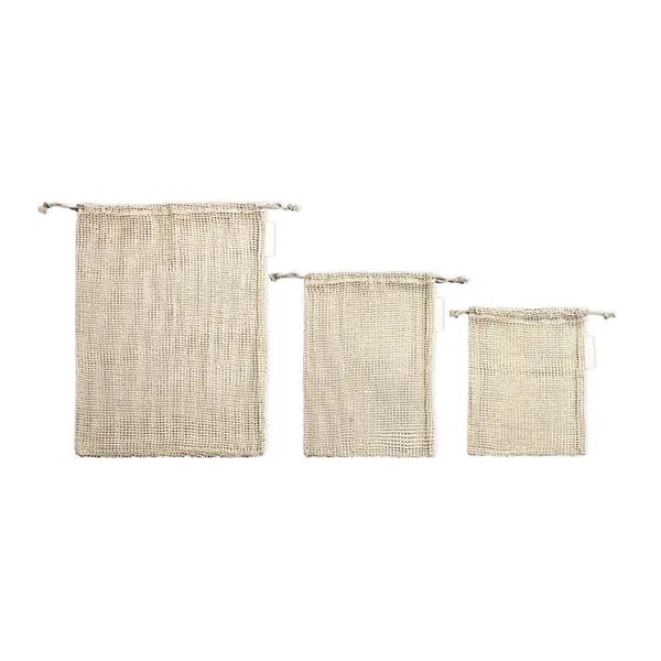 Livoo Cotton Fruit And Vegetable Straining Set (3-Piece) 1
