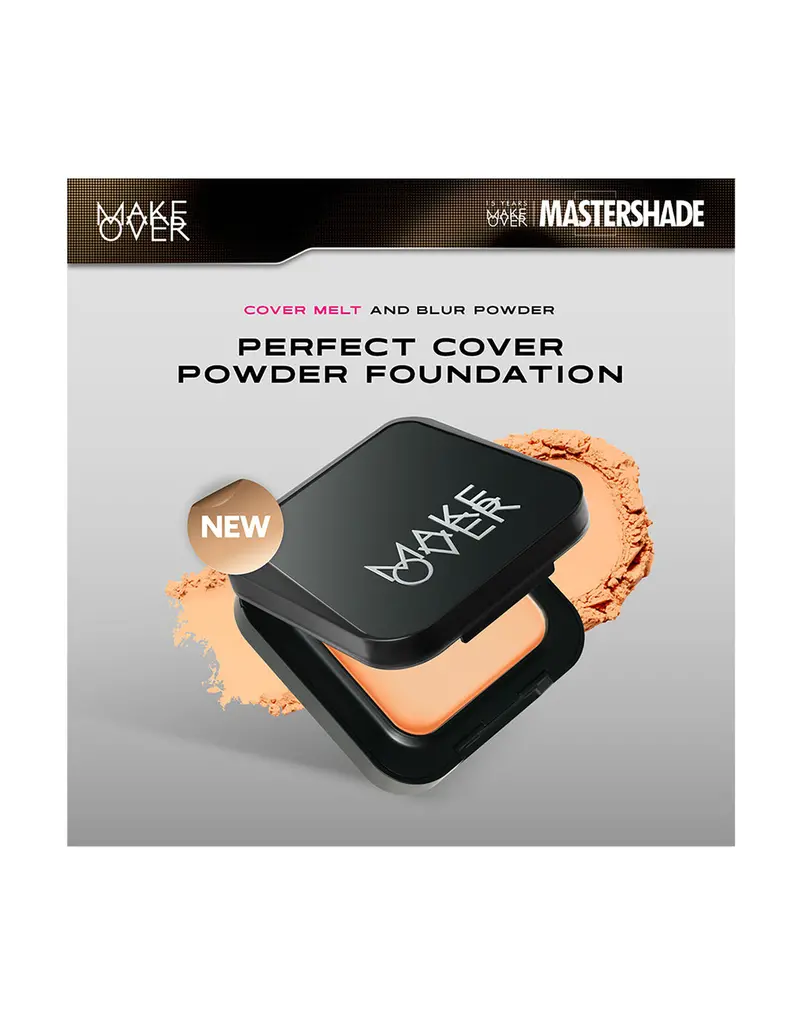 Make Over Perfect Cover Powder Foundation In Cappuccino Shade (06), 10 G 1