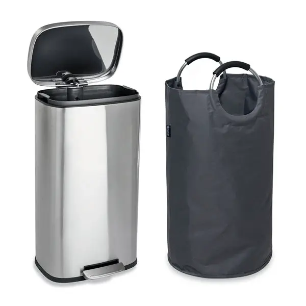 Mathon 30 L Stainless Steel Kitchen Bin + 72 L Large Sorting Basket 1