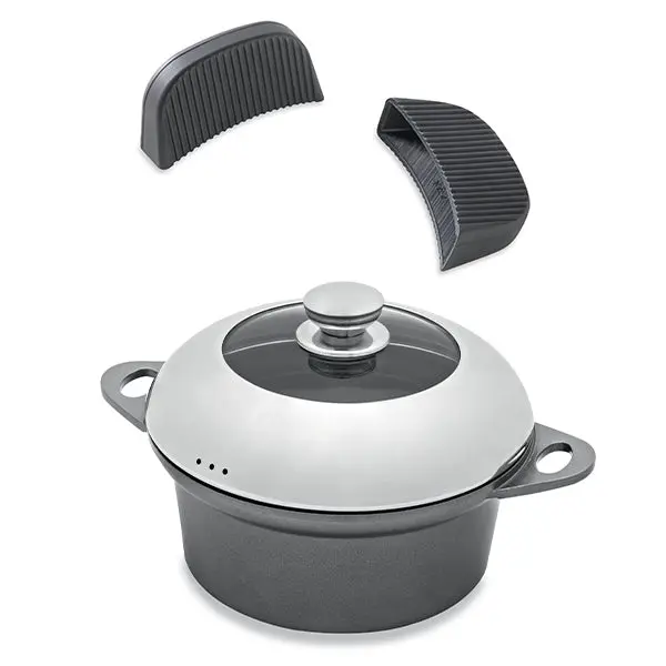 Mathon ‘Durable As Stone’ Stockpot Bundle – 24 Cm Heavy-Duty Pot + 2 Silicone Oven Gloves 1