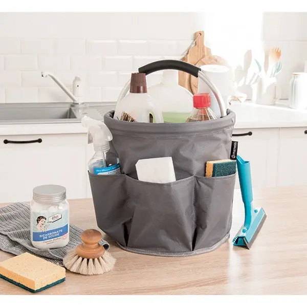 Mathon Multi-Compartment Storage Basket – 17 L, Gray 1