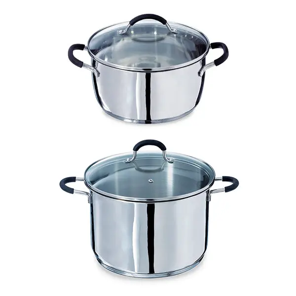 Mathon Rapid’Cook 2-Piece Stainless Steel Stockpot Set (24 Cm & 26 Cm) 1