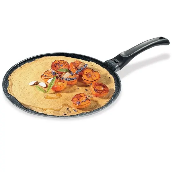 Mathon Stone-Effect Crêpe Pan – 26 Cm, Durable Ceramic Coating 1