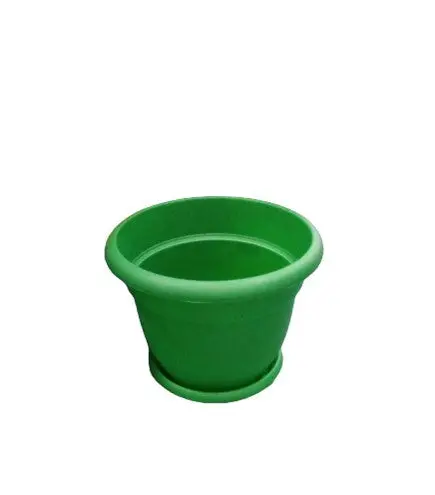 Mct4 Round Plastic Jar – Size #4, Green 1