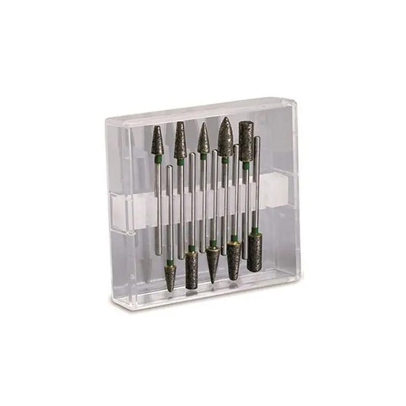 Medium-Grain Solid Diamond Burs – 10-Piece Pack 1