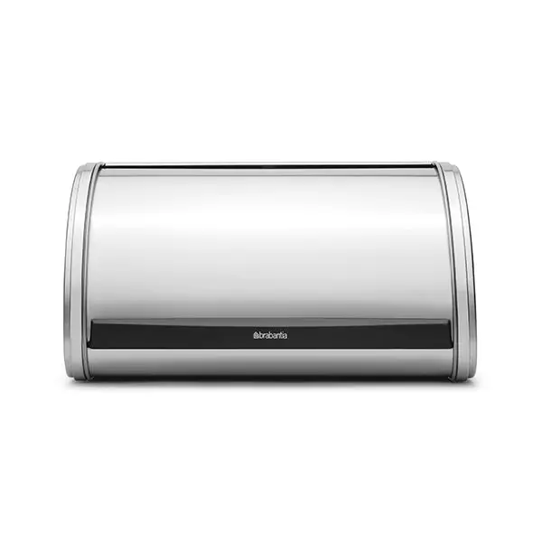 Medium Sliding-Lid Steel Grey Bread Storage Container – Brabantia 1