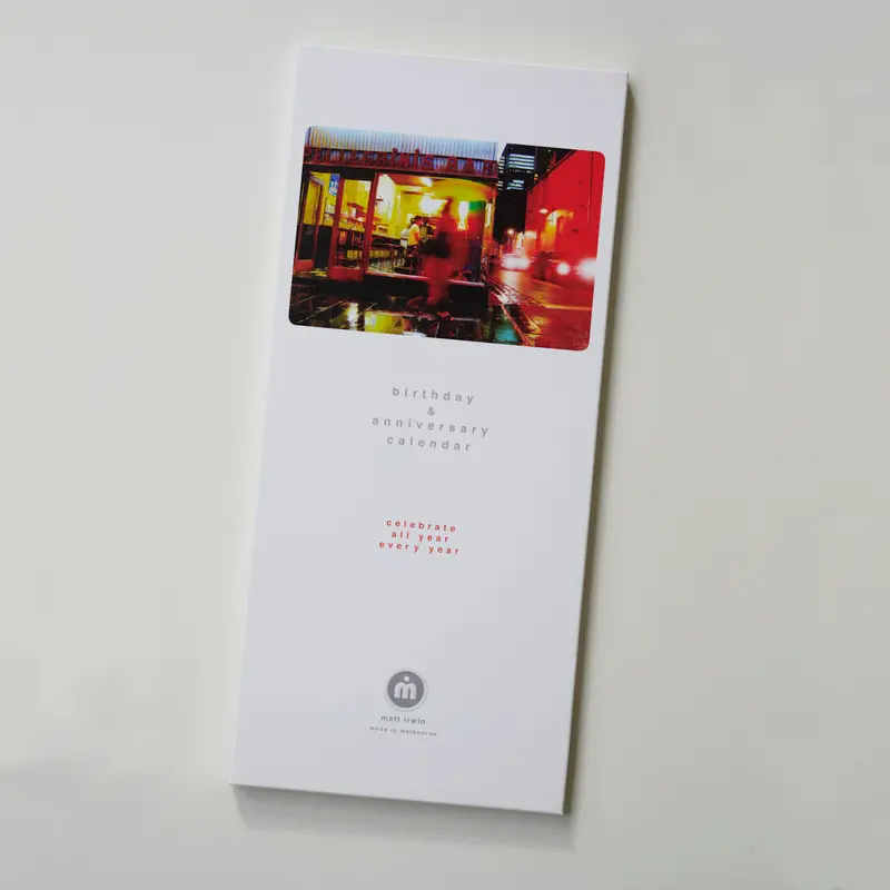 Melbourne Birthday Planner Calendar – Locally Designed & Made 1
