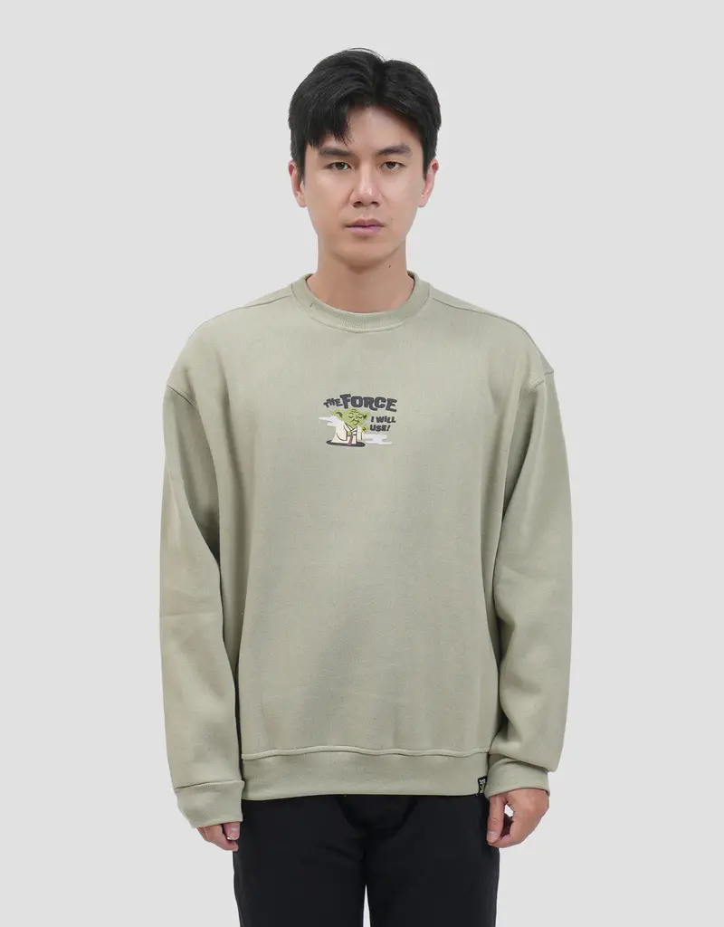 Men'S Box-Cut Star Wars Doodle Graphic Sweatshirt – Sci-Fi Streetwear 1