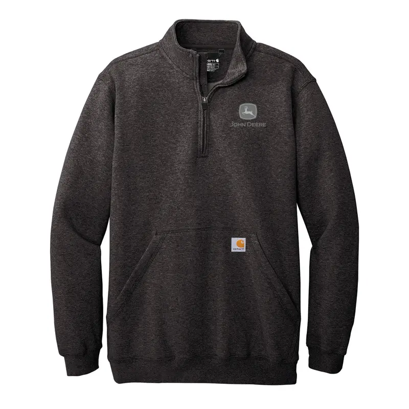 Men'S John Deere Carhartt-Branded Quarter-Zip Sweater 1