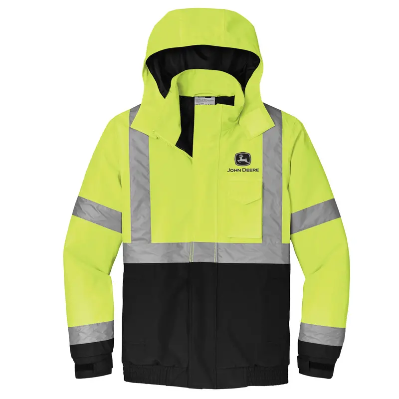 Men'S John Deere Hi-Visibility Waterproof Bomber Jacket 1