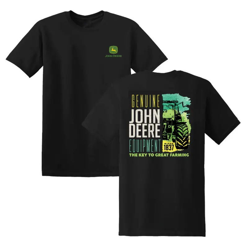 Men'S John Deere 'Key To Great Farming' Cotton T-Shirt 1