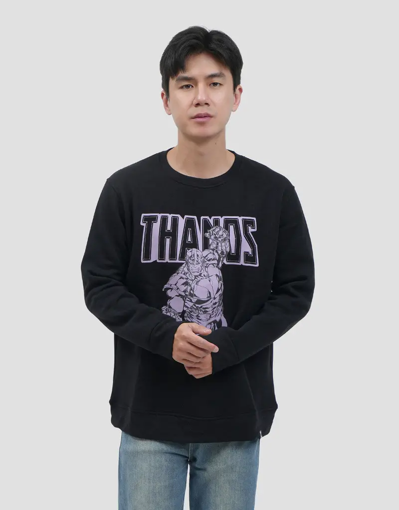 Men'S Thanos-Themed Regular-Fit Sweatshirt – Marvel Avengers Apparel 1
