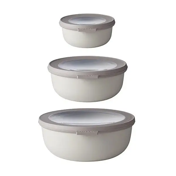 Mepal Cirqula Nordic White Bowl Set (350Ml, 750Ml, 1250Ml) 1