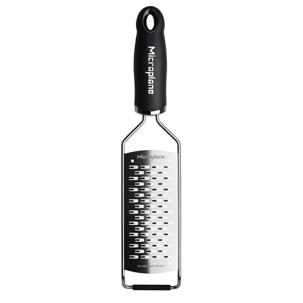 Microplane Gourmet Dual-Blade Cheese Grater – Black Precision Rasp 1