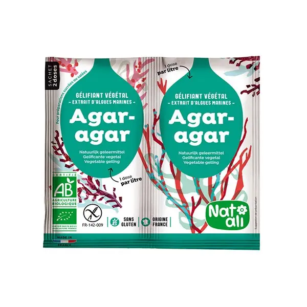 Nat-Ali Organic Agar-Agar Powder – Vegan Gelatin Substitute, Certified Bio 1