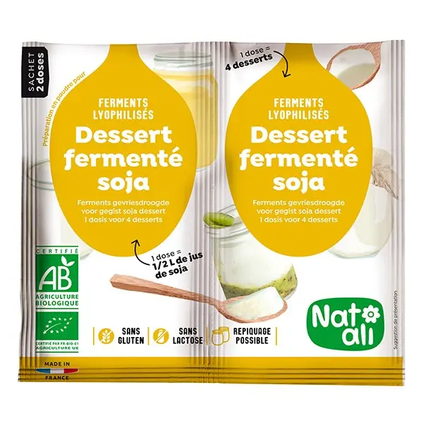 Nat-Ali Soy Dessert Starter Powder – Probiotic Fermentation Culture 1
