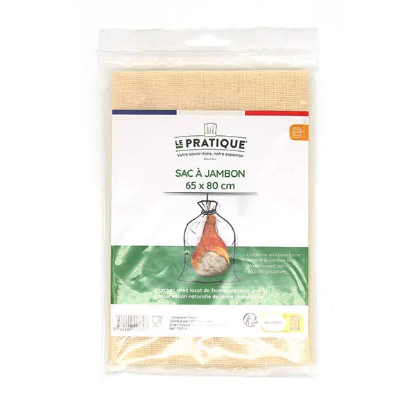 Natural Linen Ham Storage Bag – Unbleached Cotton Mesh By Le Pratique 1