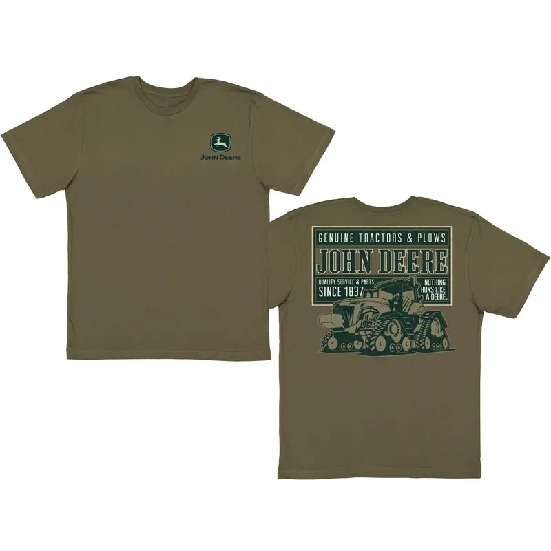 Newsprint Art Style T-Shirt For Men – John Deere 1